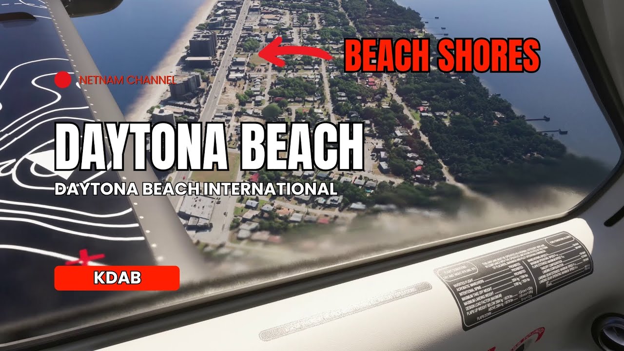 Landing in Daytona Beach Florida | Daytona Beach International Airport (KDAB) #daytona #daytonabeach