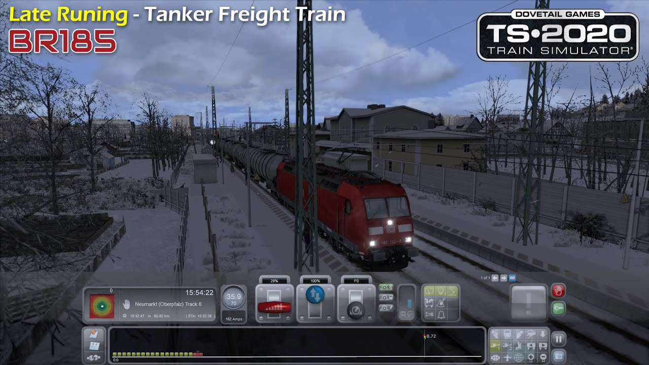 BR185 Freight Train - Nuremberg To Regensburg Bahn - Fitting In | 1080p 60FPS