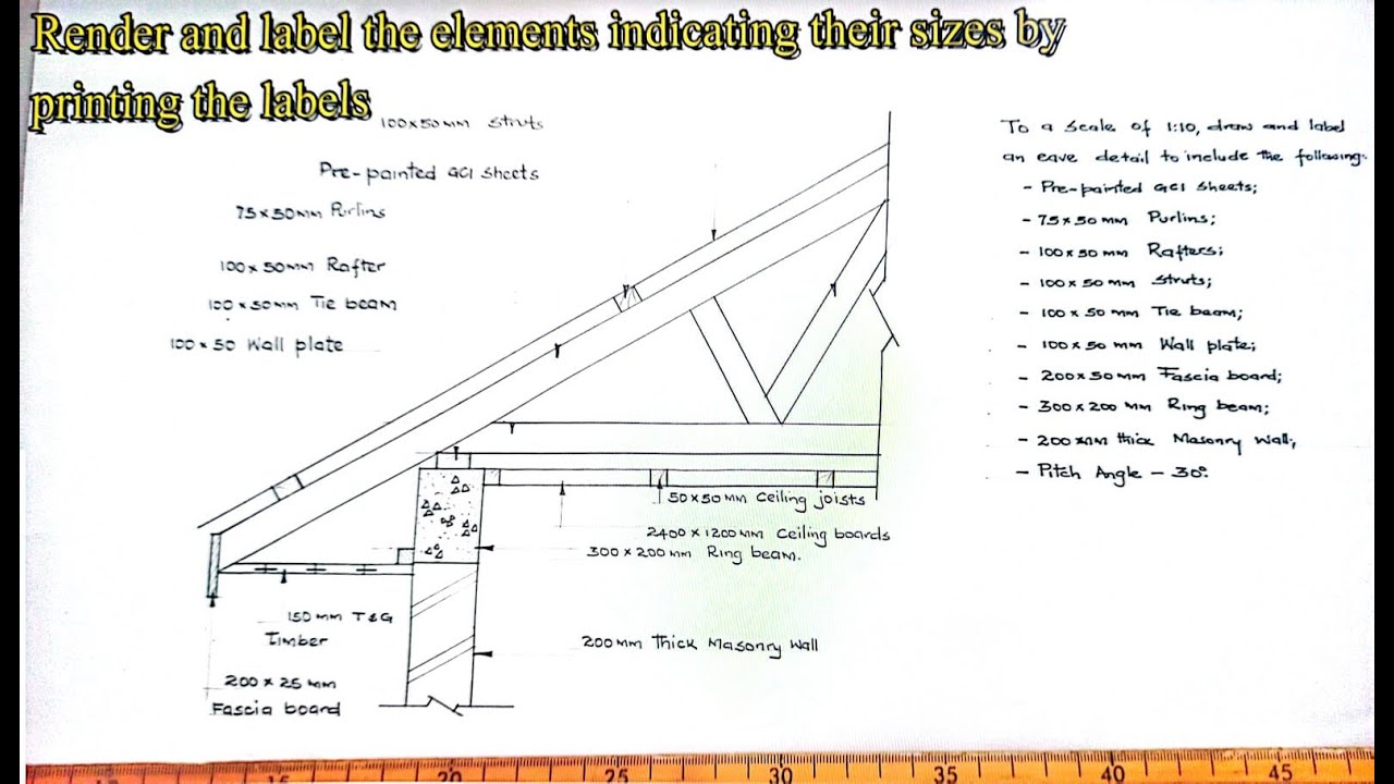 HOW TO DRAW AN EAVE DETAIL