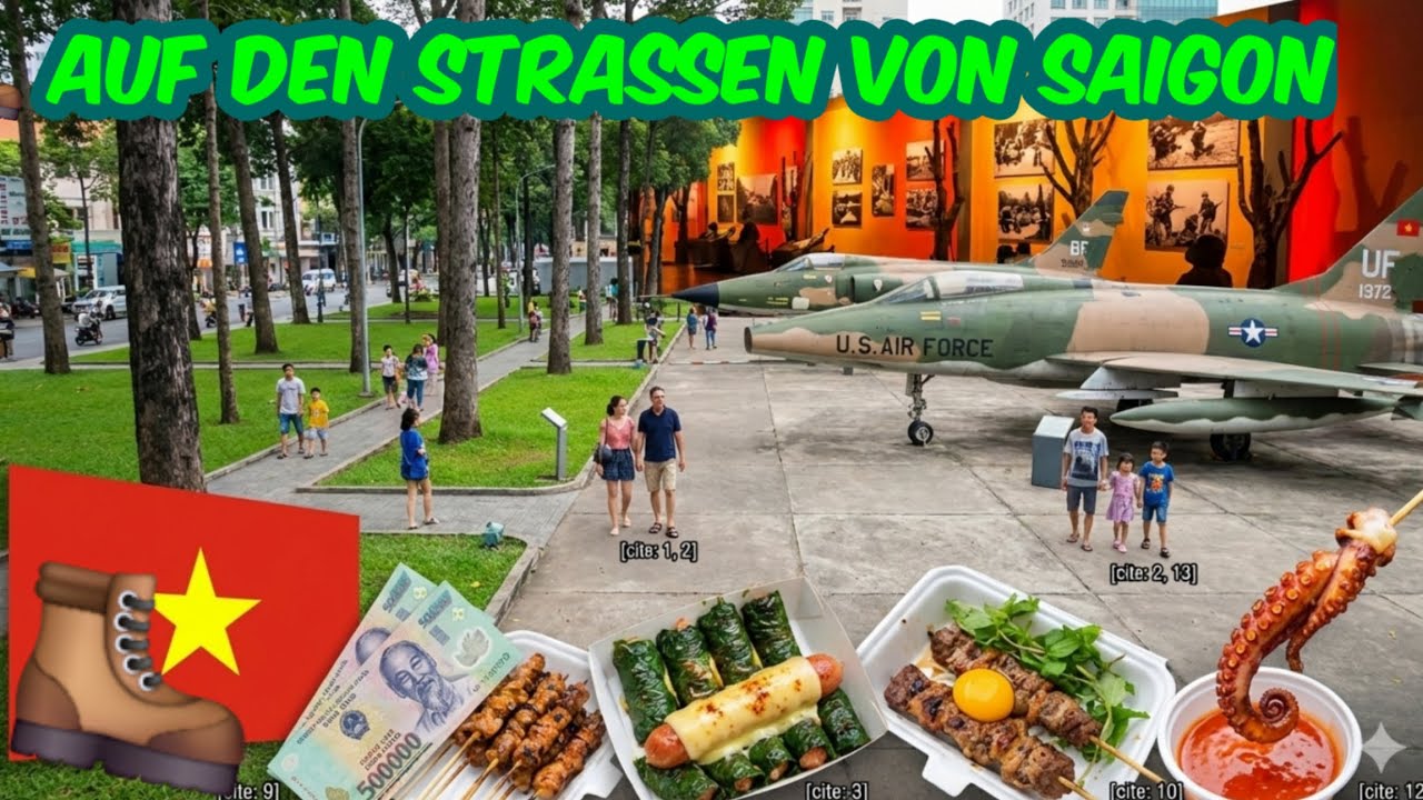 Auf den Straßen von Saigon - heute einmal zu Fuß unterwegs