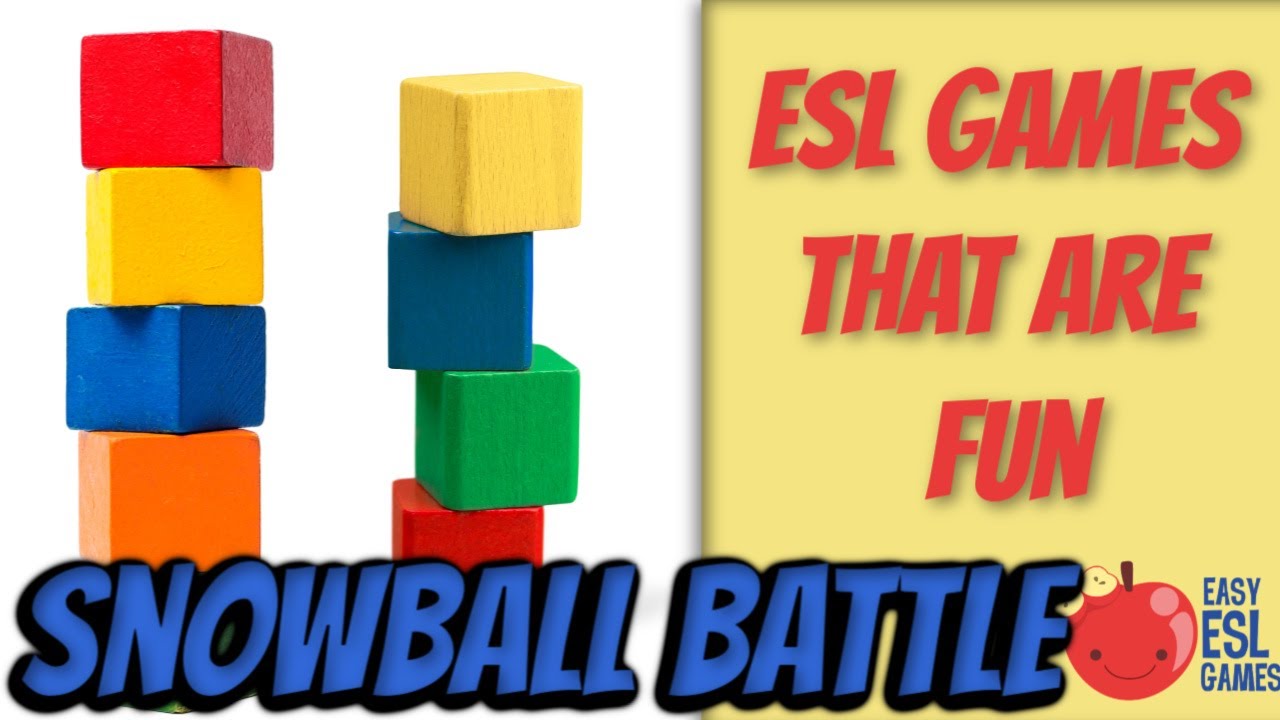 ESL Games That Are Fun | Snowball Battle - Videos For Teachers