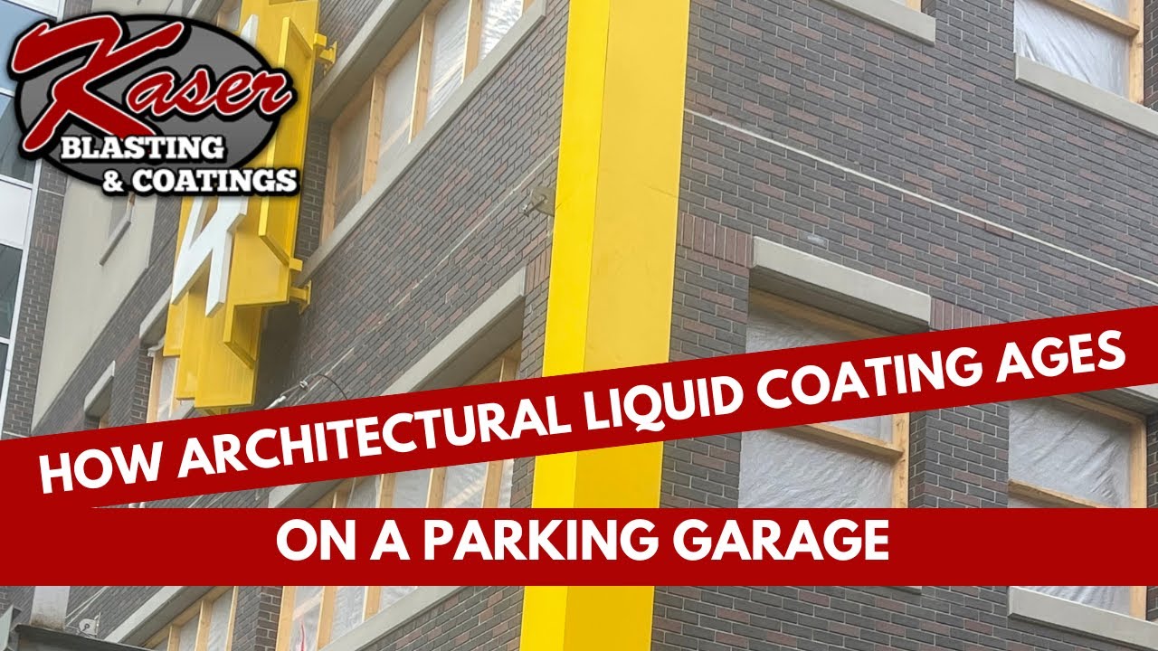 How Architectural Liquid Coating Ages on a Parking Garage