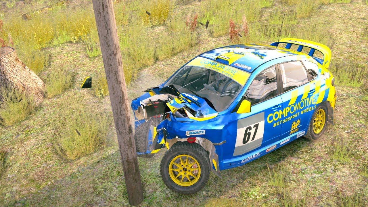 Dirt Rally Car Crashes/Fails Compilation #2 with Realistic Crash Deformation Mod