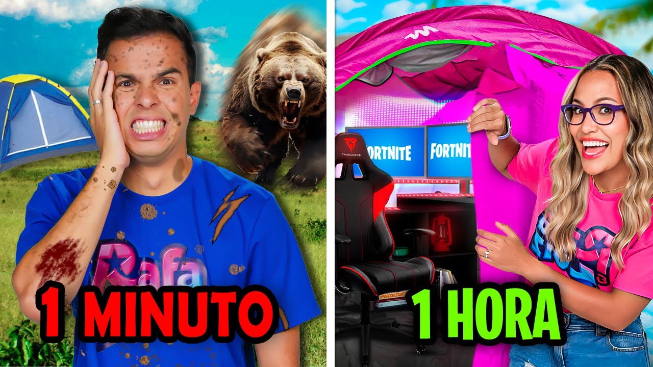 ACAMPAMENTO DE 1 MINUTO, 10 MINUTOS OU 1 HORA! - EXTREMO