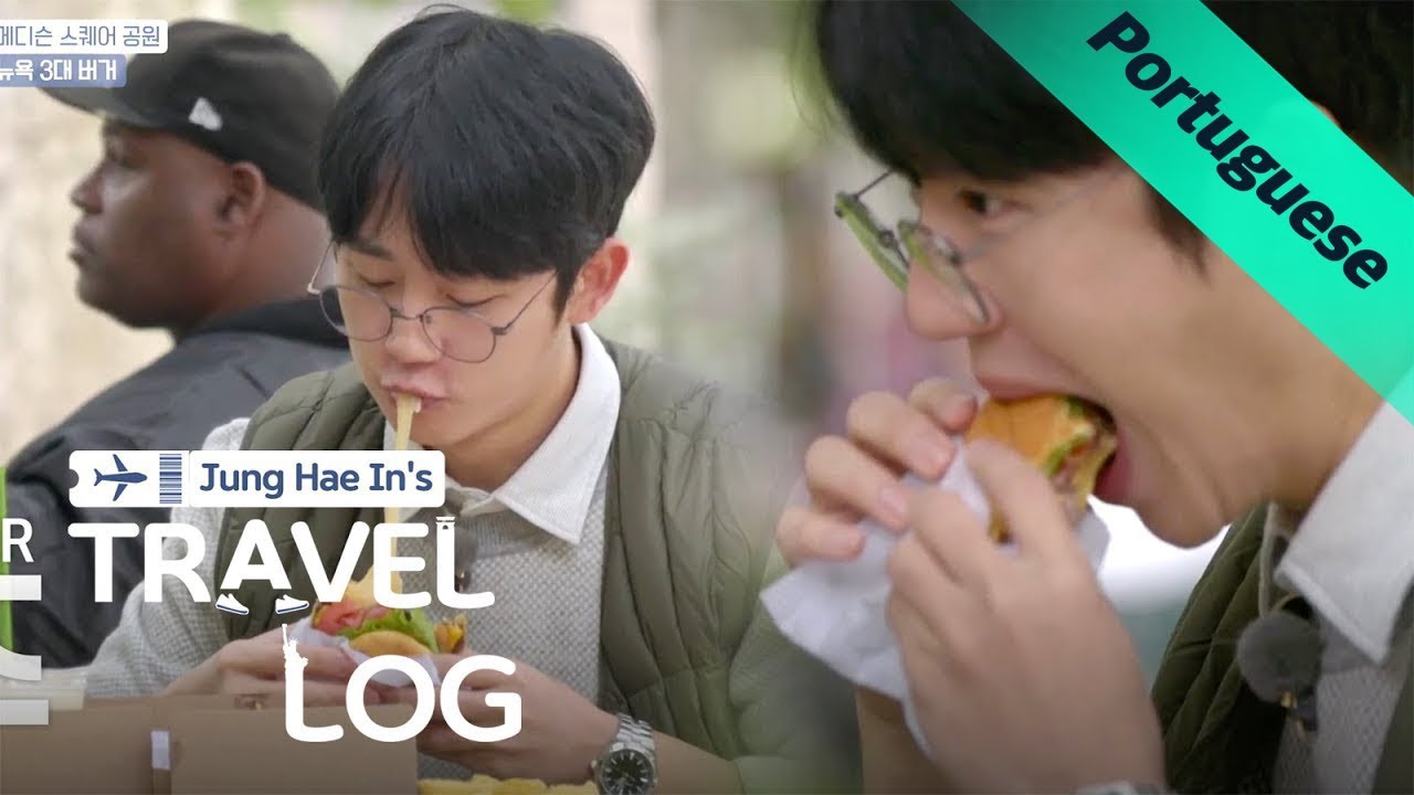 Jung Hae In devora três hambúrgueres de uma vez! | Jung Hae In’s Travel Log Ep 2 [LEG PT-BR]
