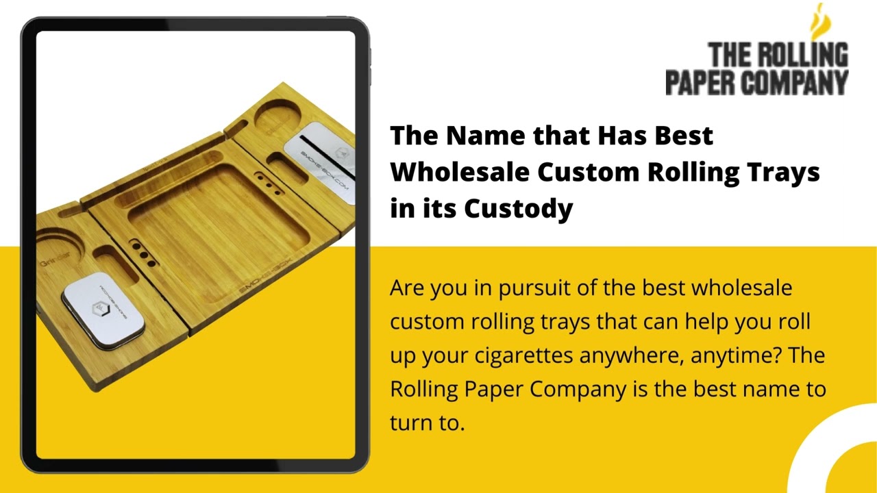 Get the Best Personalized and Wholesale Custom Rolling Trays