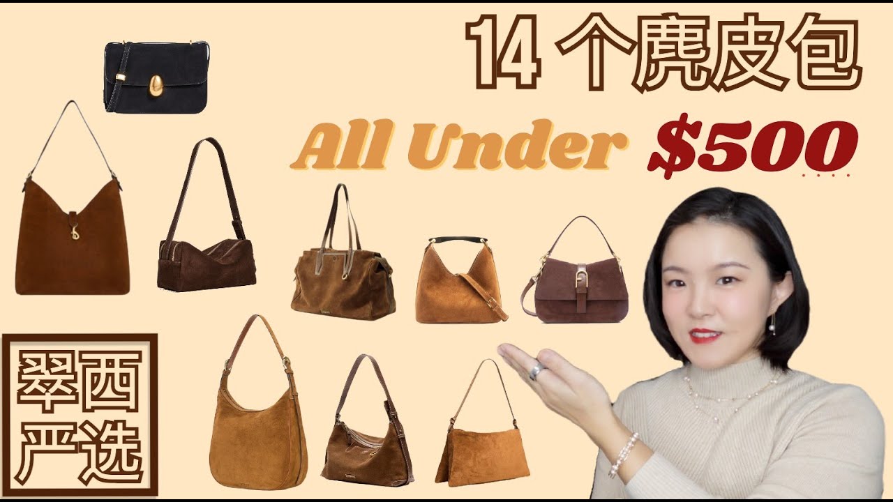 黑五折扣🤩钱包友好💰【翠西严选】高性价比，这14个麂皮包包让你时髦过冬#suede #staud #elleme #madewell #jcrew #furla #quince