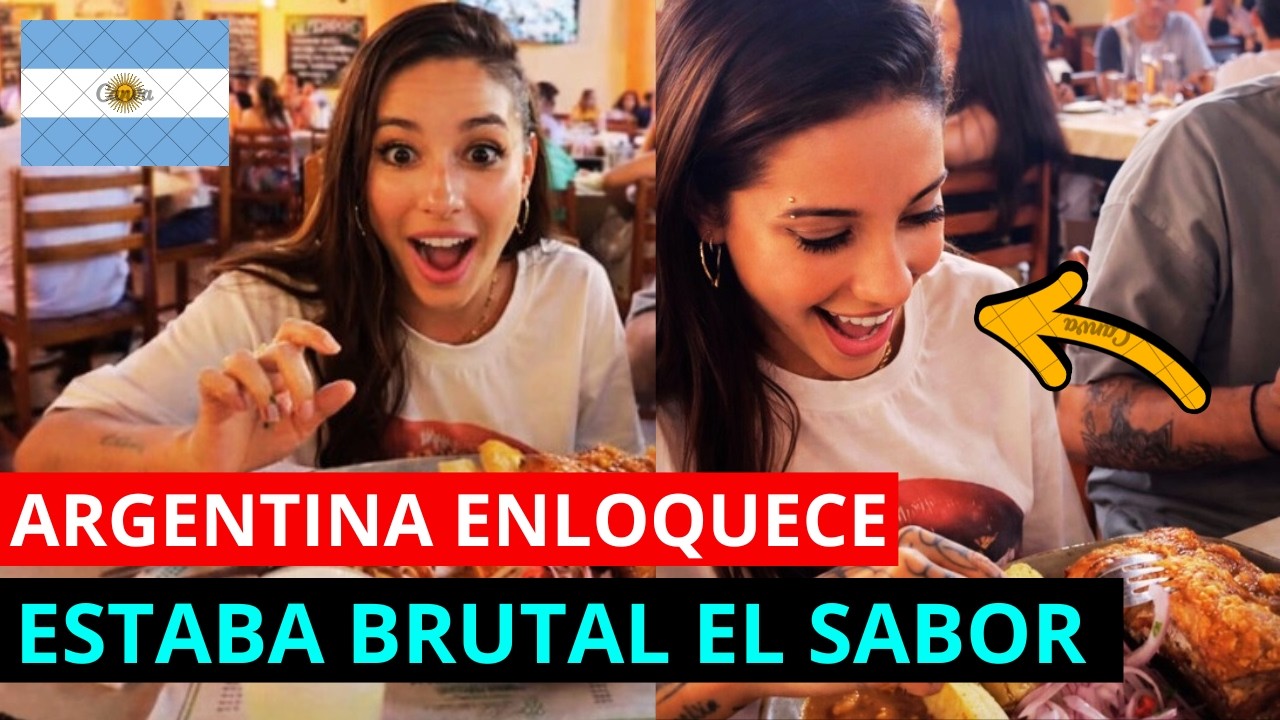 CANTANTE ARGENTINA ENLOQUECE CON LA COMIDA PERUANA