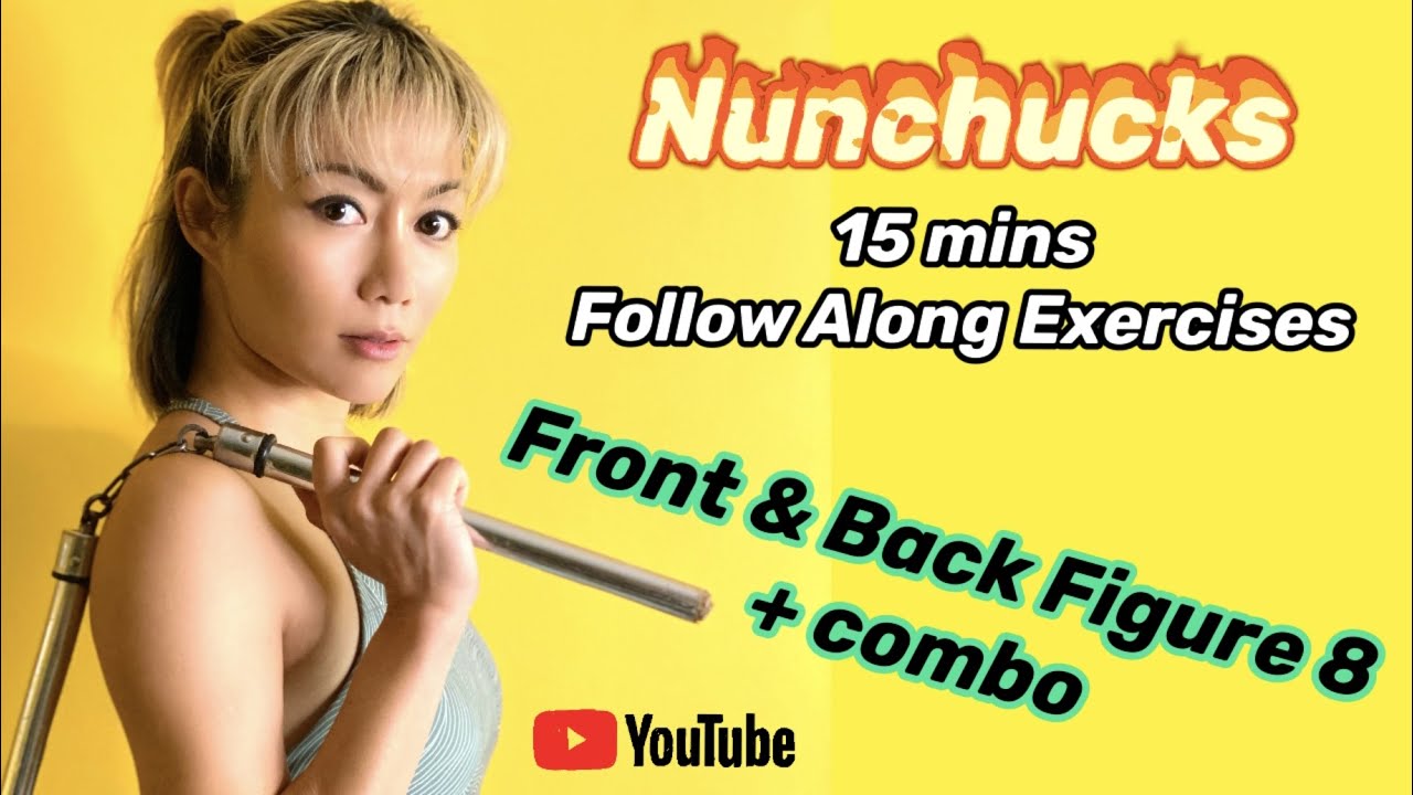 How to use nunchucks #5 : 15 mins Front and Back Figure 8 FOLLOW ALONG