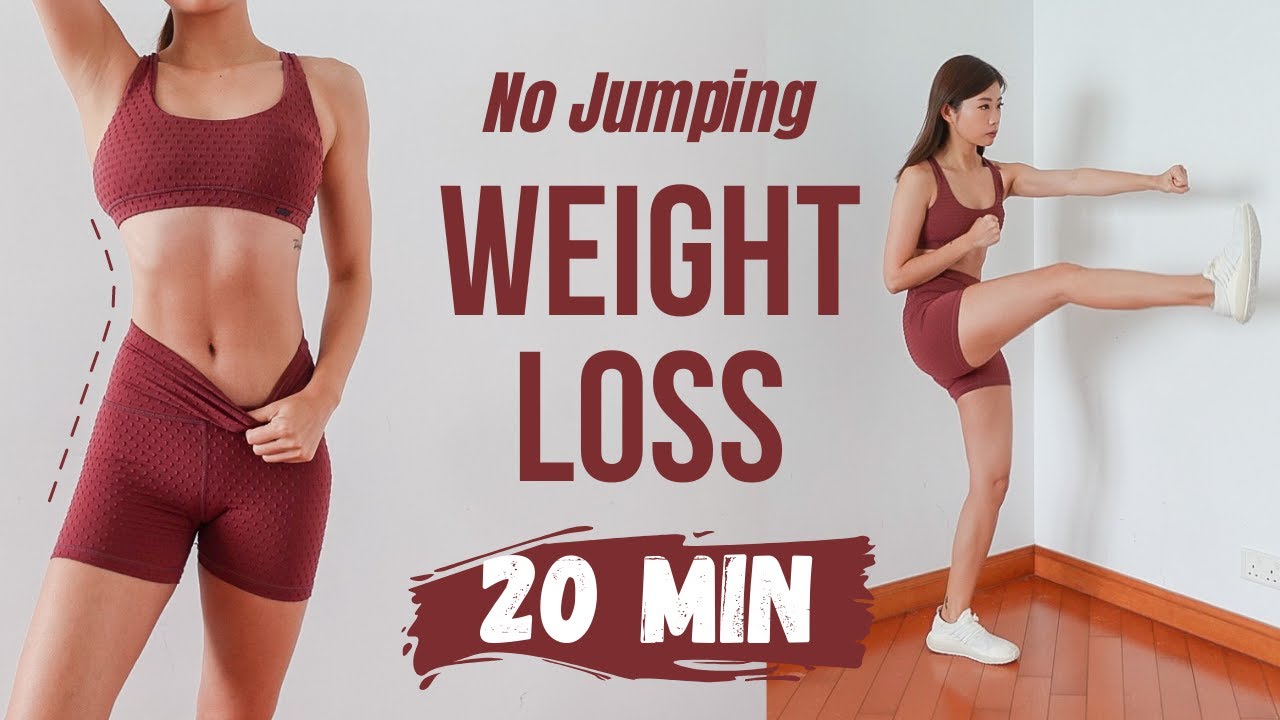 Full Body Weight Loss - 20 min No Jumping Cardio for Fat Burn ~ Emi