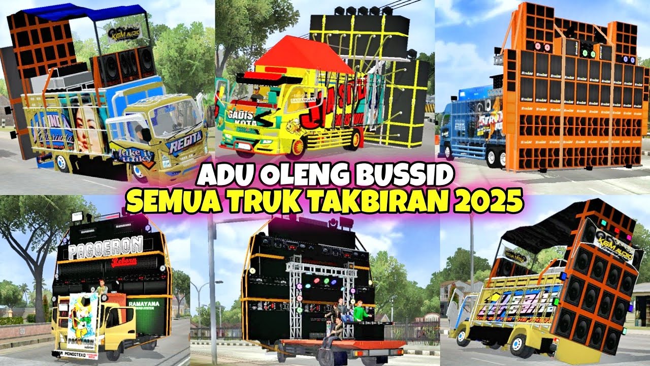SPESIAL TAKBIRAN.👍 K0MPILASI ADU OLENG BUSSID SEMUA MOD TRUK MUAT SOUND HOREK TAKBIRAN 2025 | NEW🔥‼️