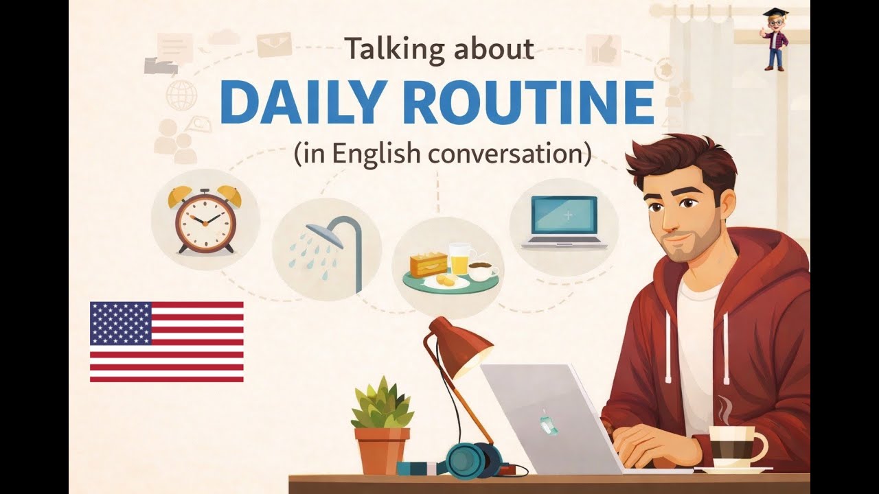 Learn Daily Routine English | American English Conversation Practice