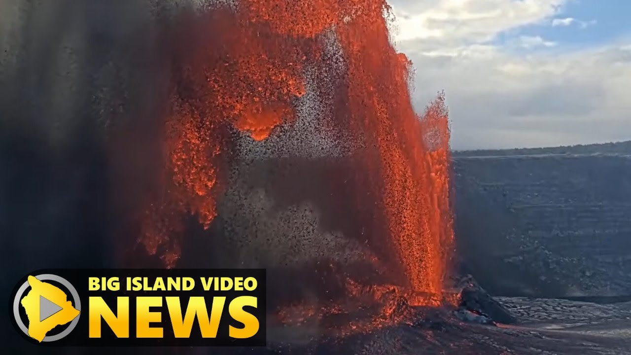 Giant Lava Fountains Erupt At Kilauea Before Memorial Day (May 25, 2025)