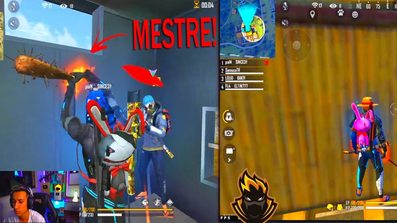 LOUD BAK CHORA AO PEGAR MESTRE! BLACK444 FICA REVOLTADO AO SER TROLADO!  freefire