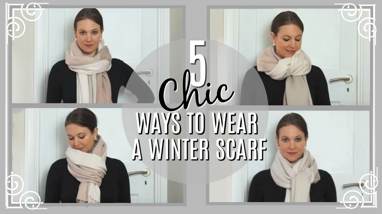 How to Wear a Winter Scarf 5 different ways | Fashion Over 40