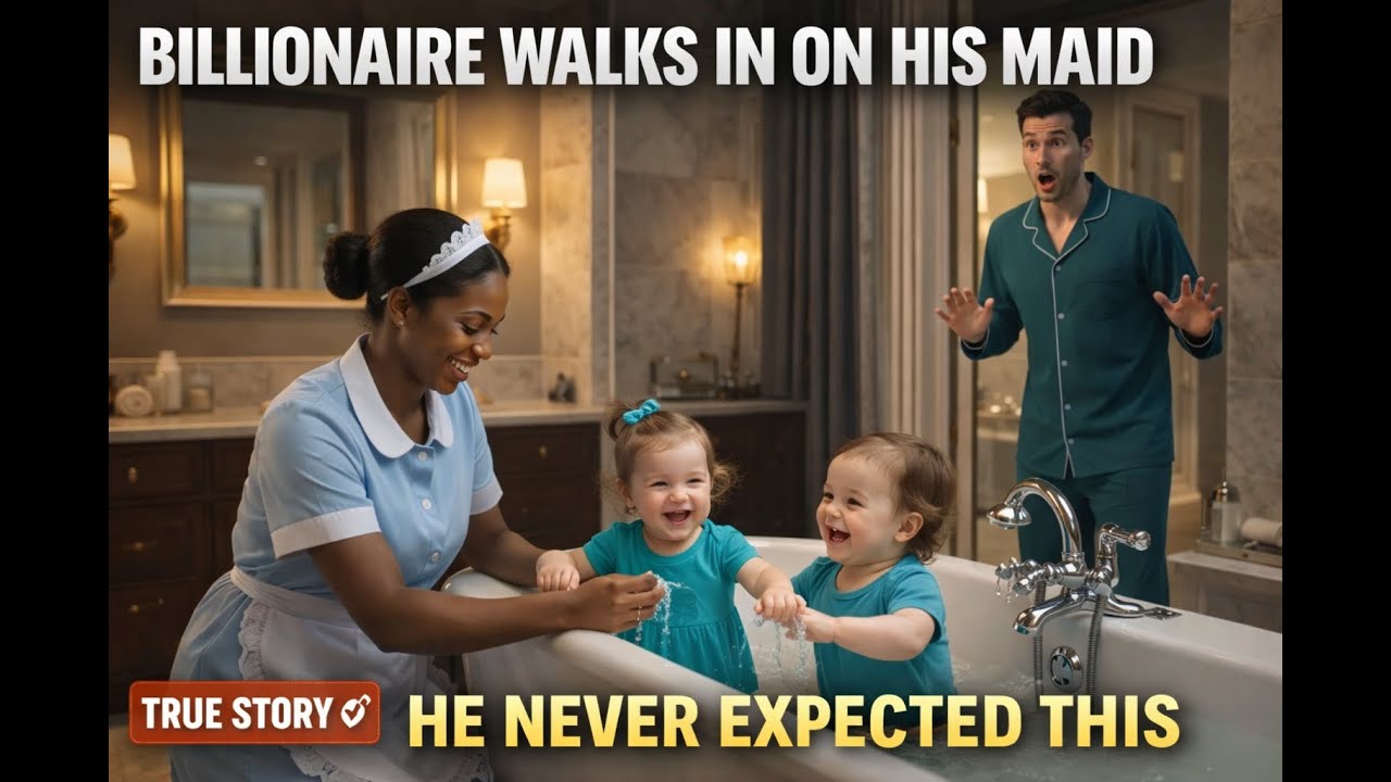 A Billionaire Heard a Noise at Midnight… What He saw his BLACK MAID Doing with his KIDS Shocked Him