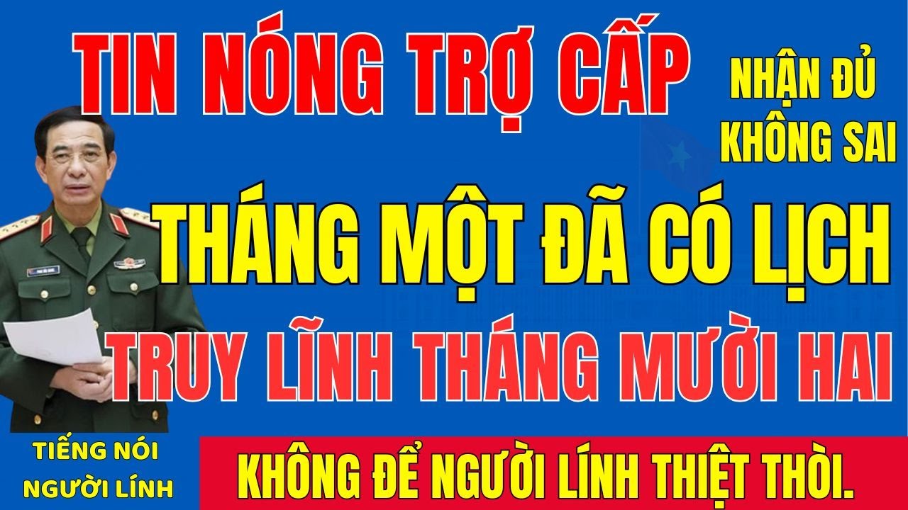 Người Có Công LƯU Ý: Đã Rõ Thời Gian Nhận Trợ Cấp Tháng 01/2026 & Truy Linh Tháng 12/2025#tintuc