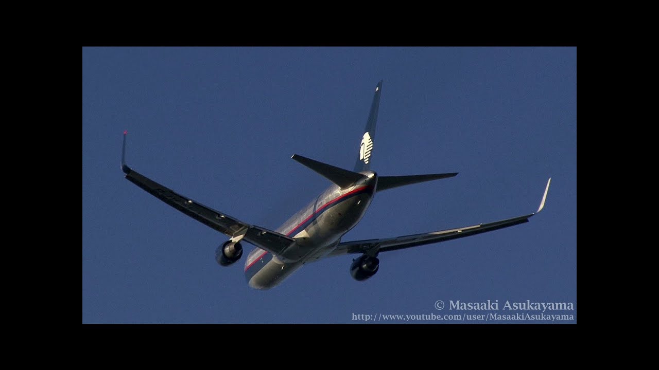 AeroMexico Boeing 767-300ER XA-APB takeoff @ Narita RWY34L [20111029_1538]