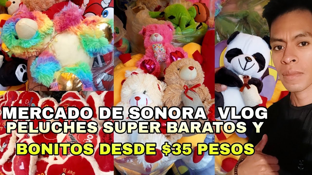 PELUCHES SUPER BARATOS DESDE $35 EN EL MERCADO DE SONORA VLOG