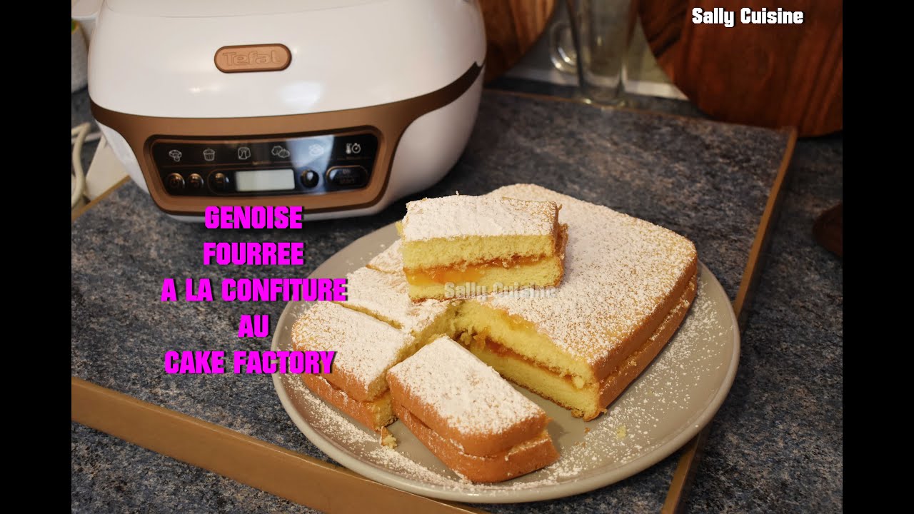 GÉNOISE FOURRÉE A LA CONFITURE AU CAKE FACTORY | SALLY CUISINE {Épisode 104}