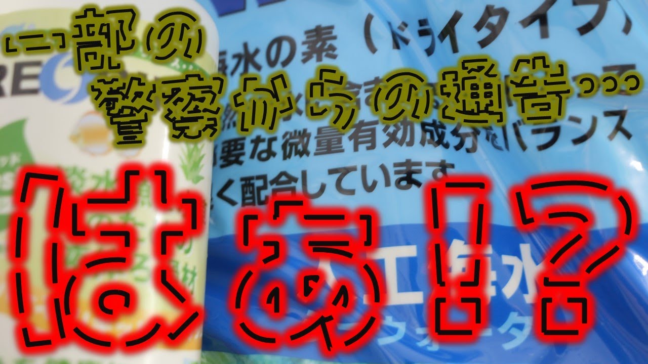 【語り】アクアリウムトールマンのウォーターエンジニアリング社長動画における人工海水で塩浴するのはダメと言っている事に対し、ダメじゃない理由を解説します【ふぶきテトラ】