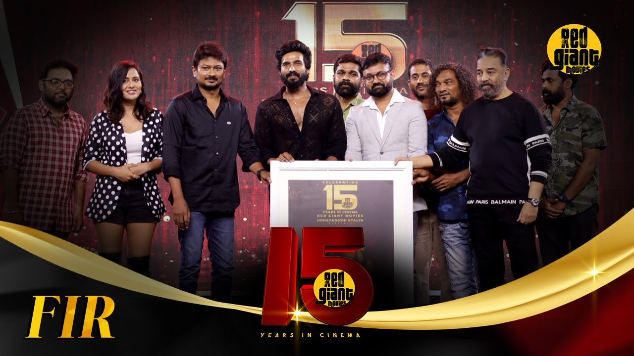 Vishnu Vishal,  Raiza Wilson & team FIR at 15 Years of Red Giant Movies Celebration