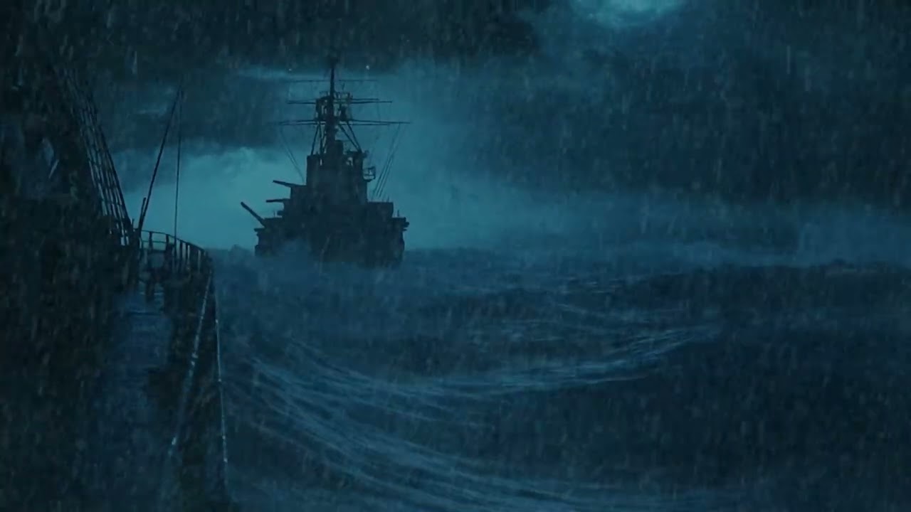 Floating Boat Sounds for a Tranquil Night&rsquo;s Sleep | Natural Sounds |Heavy Rain help you Relax, Study
