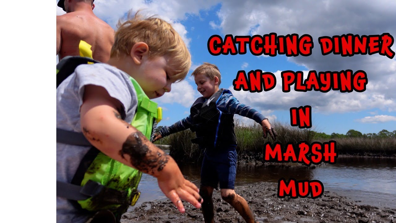 Fishing for Dinner and Playing on the Mud Bar #fishing