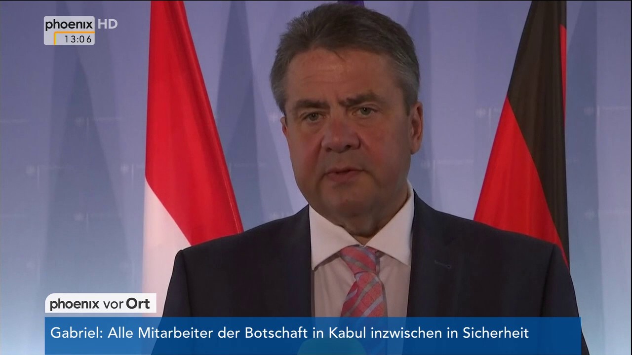 Anschlag in Kabul: Statement von Sigmar Gabriel am 31.05.17