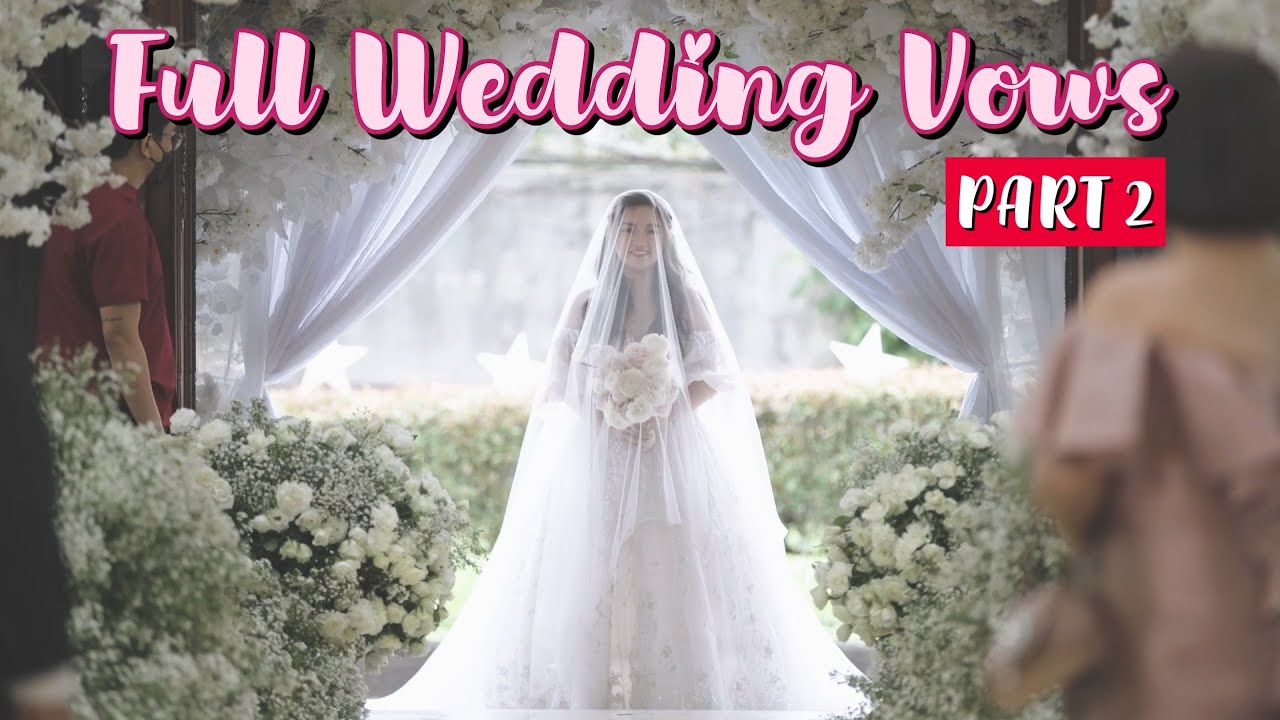 FULL WEDDING VOWS & CEREMONY of Ryan Jarina & Trina 