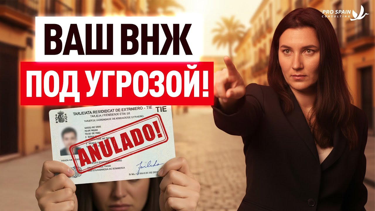 ВНЖ БЕЗ ПРАВА НА РАБОТУ ❌: Три ошибки, из-за которых испанская налоговая аннулирует ВНЖ No Lucrativa