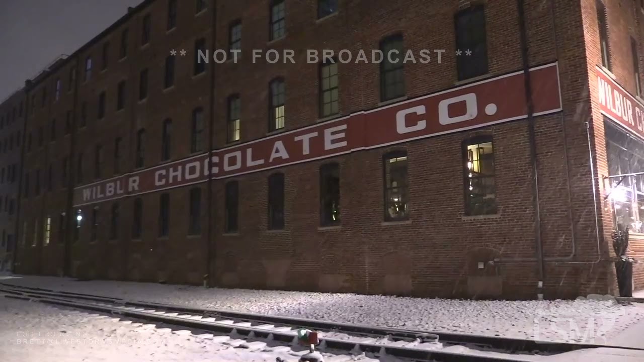 1-7-2022, Lititz, Pa -Blanket of Snow Falls on the Quaint Town of Lititz