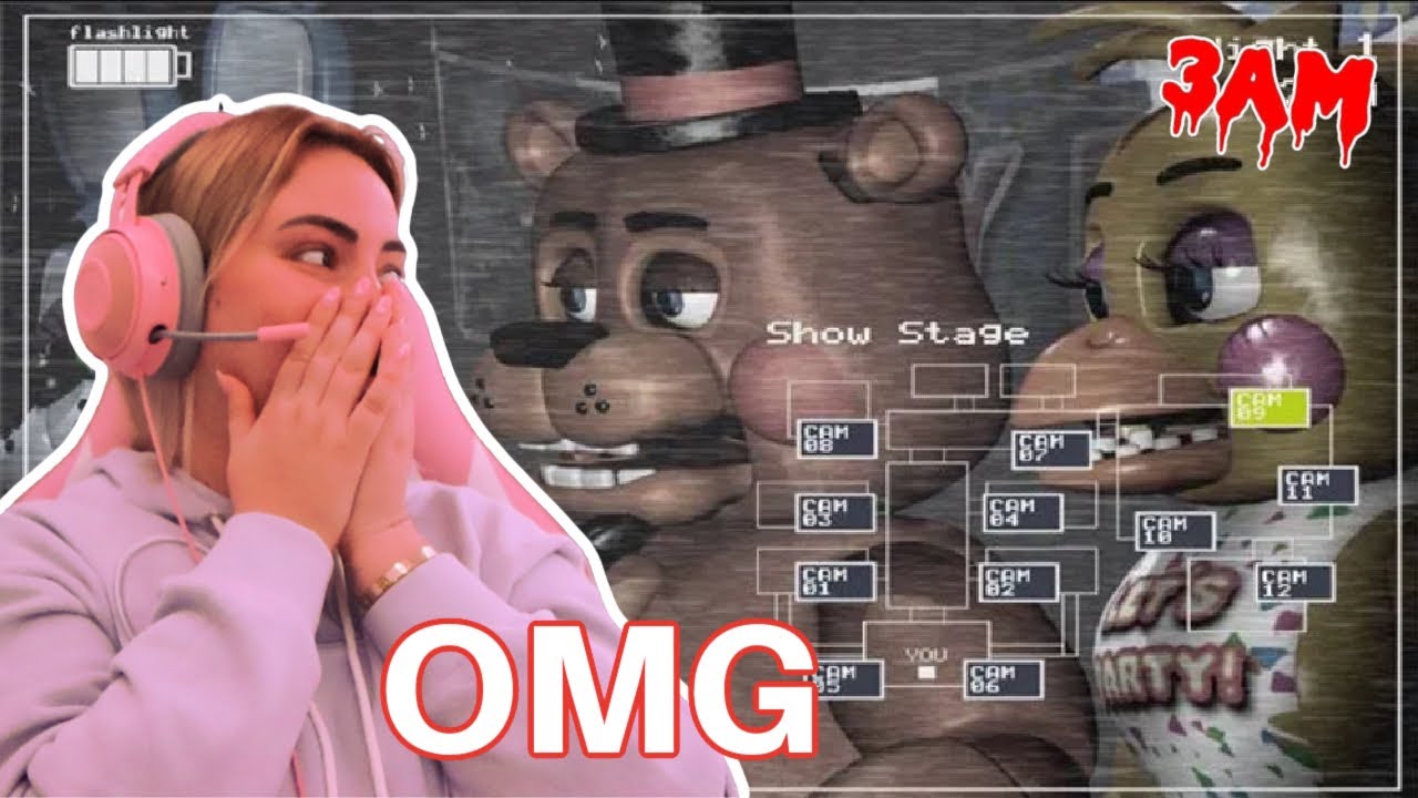 I played FIVE NIGHTS AT FREDDY AT 3AM!!