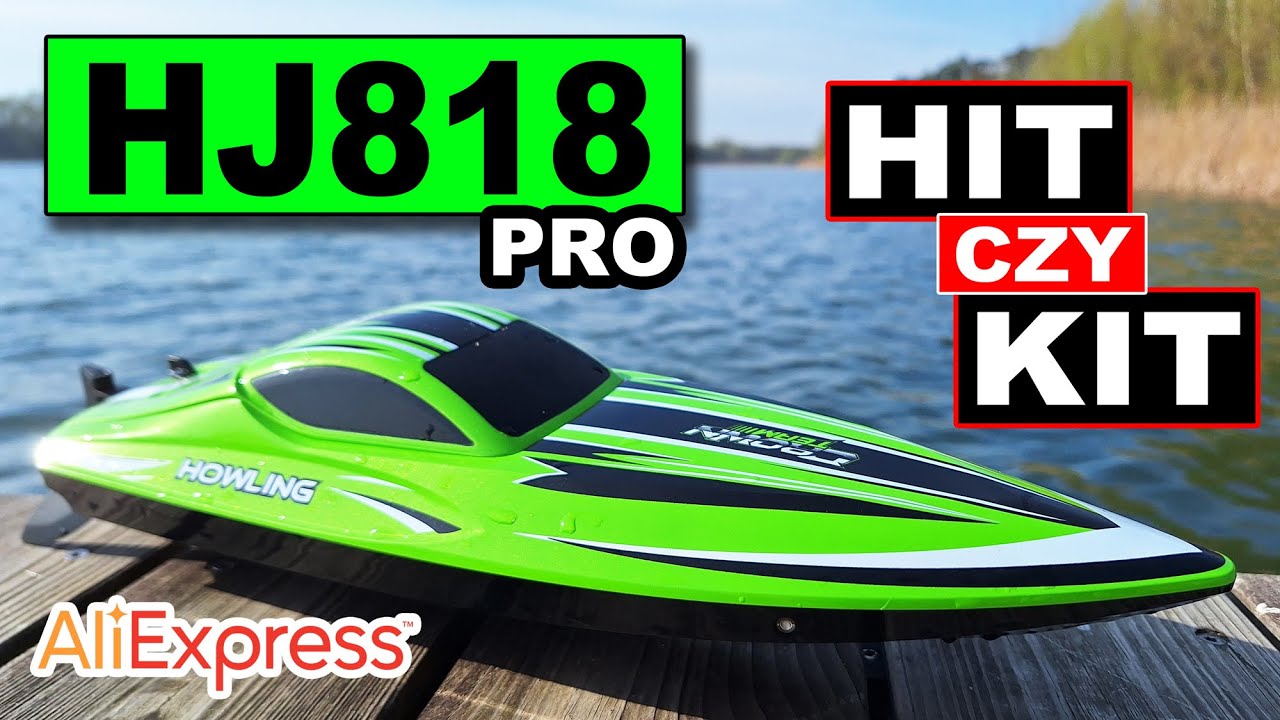 MOTORÓWKA RC HJ818 PRO 🚤 Tania i szybka łódka z AliExpress! 🔥UNBOXING + TEST 👉 HIT czy KIT? 🤔