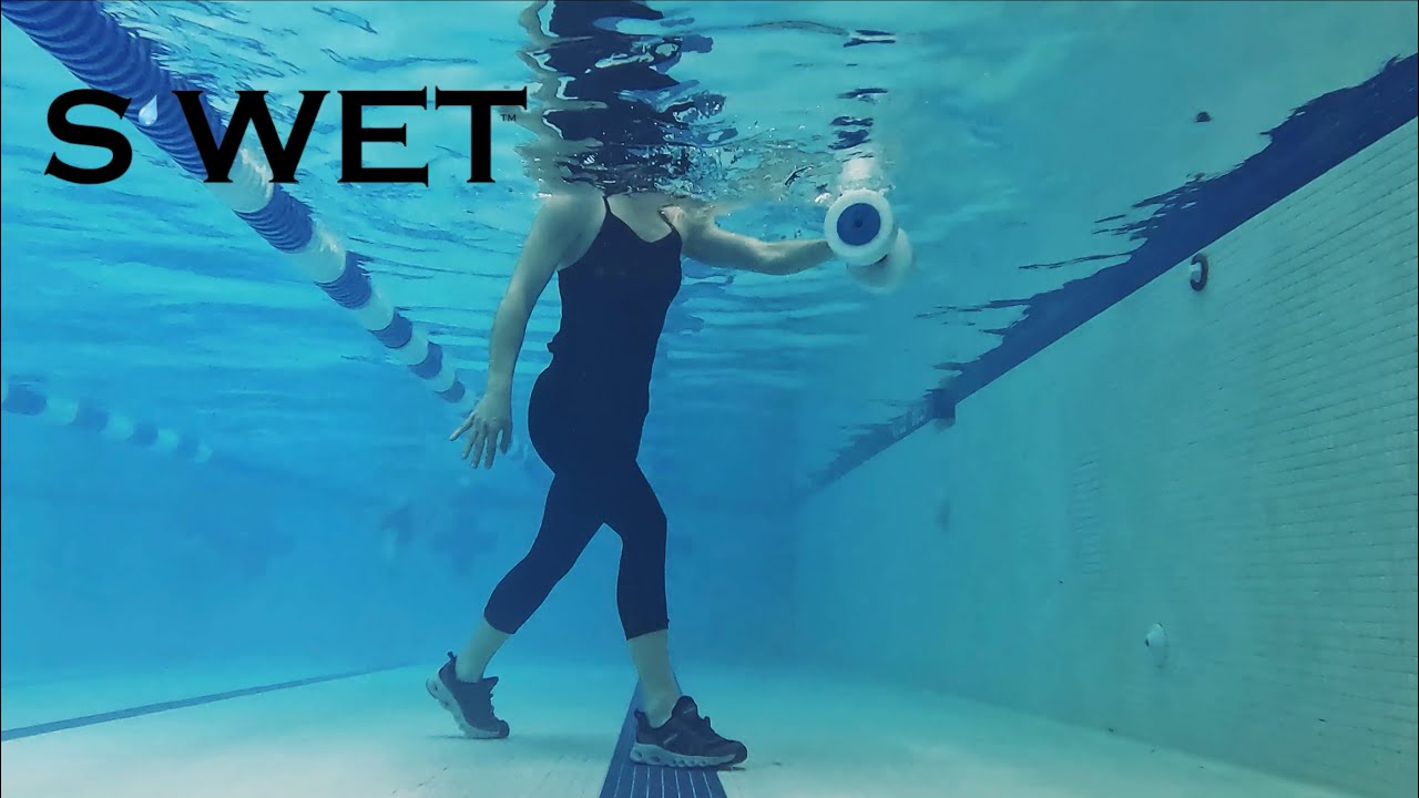 S’WET™ Pool Workout Combo - Single Buoy Cross Country + Lunge/Lat Pulldown