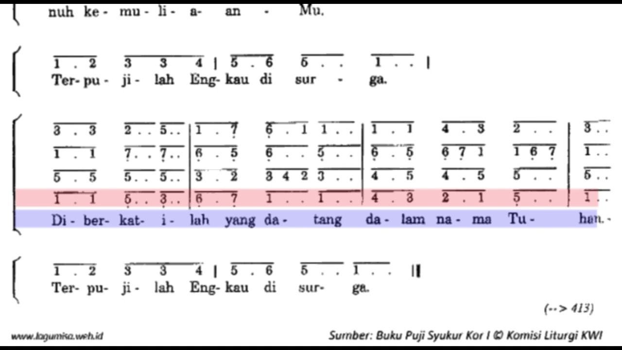 Bass PS 392 Kudus Misa Kita II  #satbguides #lagumisa #laguliturgikatolik #gerejakatolik #lagukoor