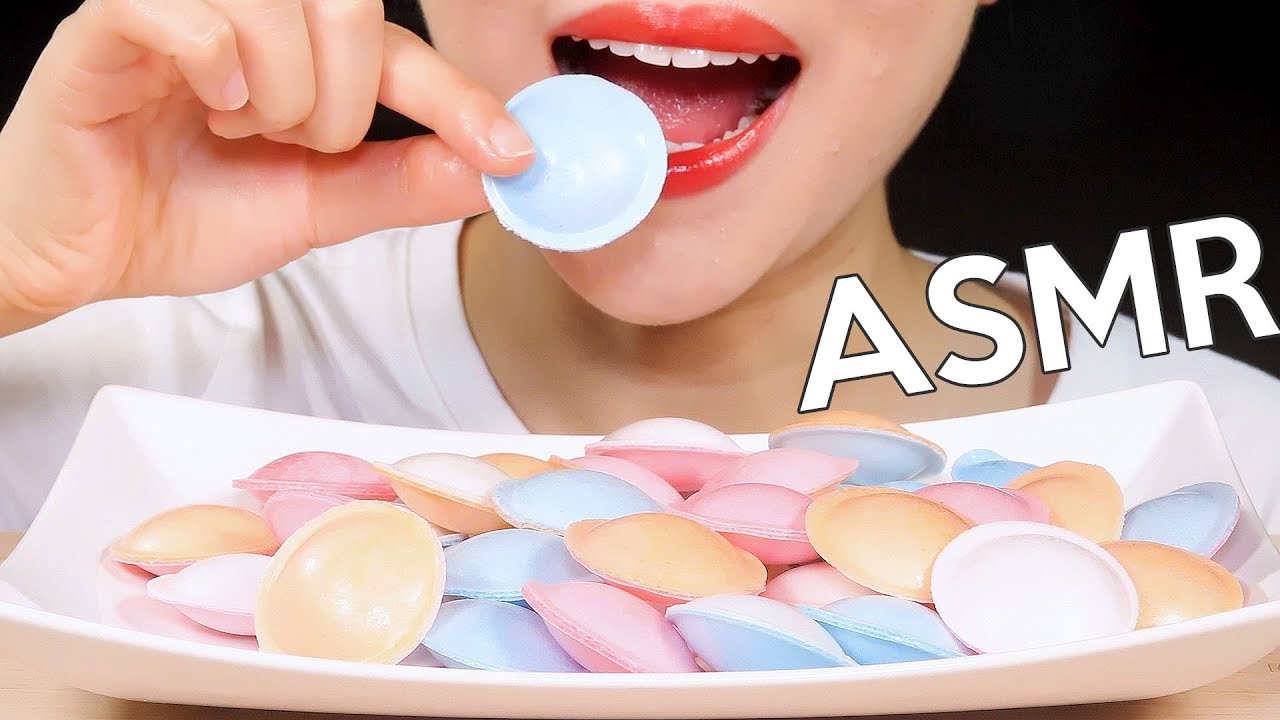 ASMR Satellite Wafers aka UFO Candy 우주캔디 먹방