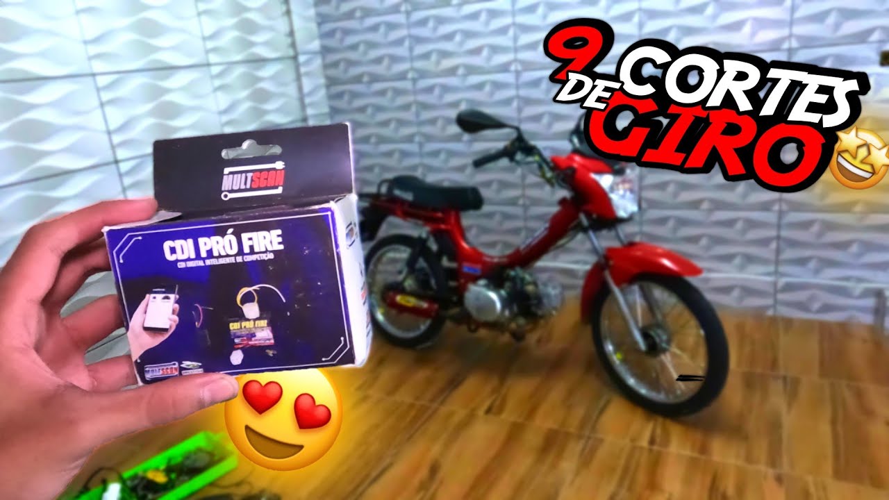 COLOQUEI O CDI MULTISCAM NA MINHA MOBILETE ! MOBY 4 TEMPOS