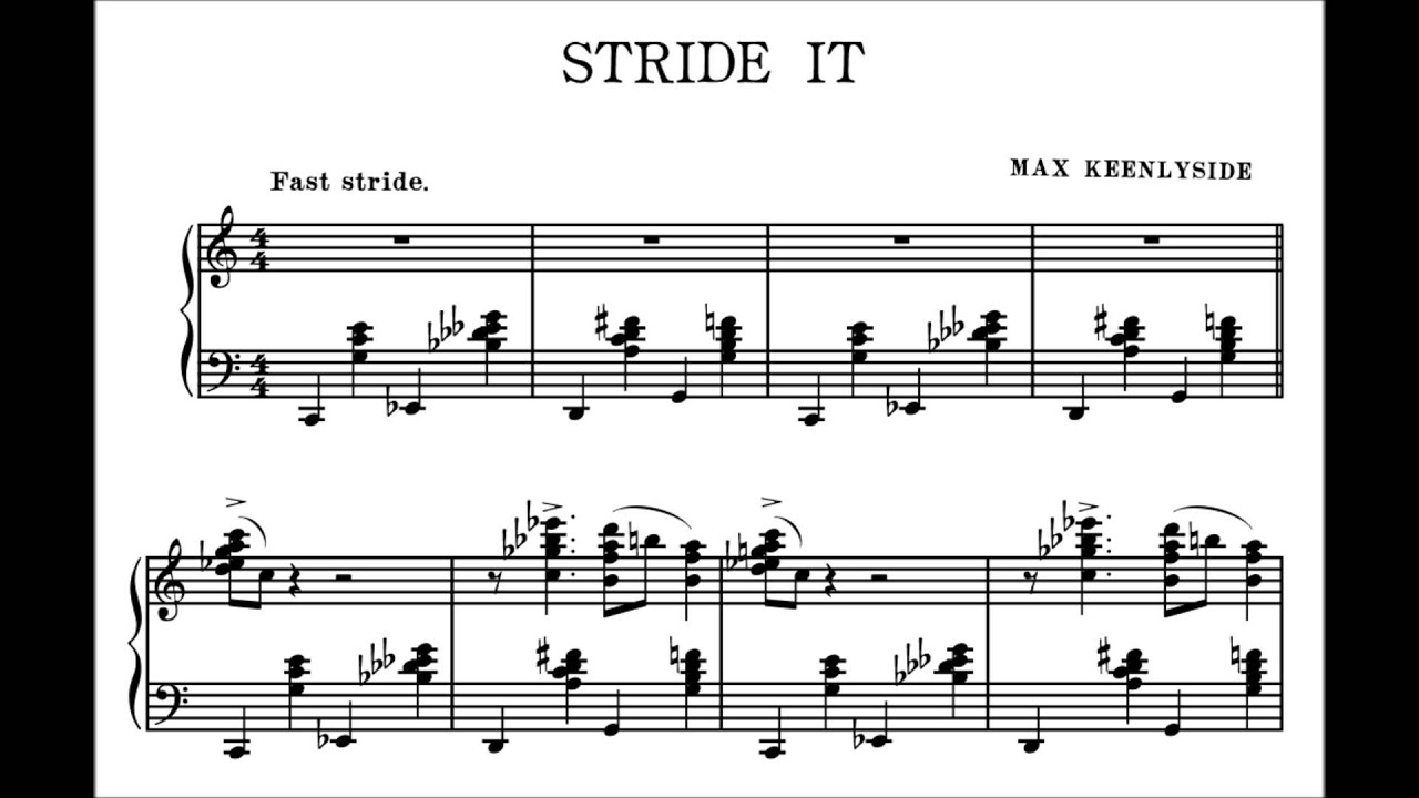 STRIDE IT  |  Max Keenlyside, composer/pianist