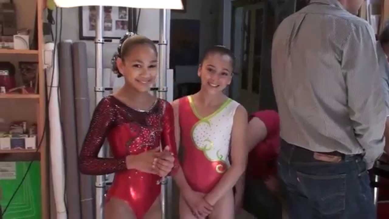 Or&eacute;ane en justaucorps Moreau : le making-of du shooting photos 2014-2015