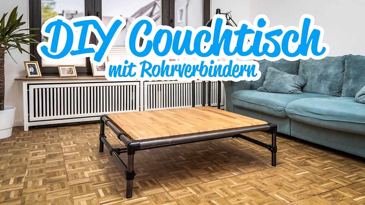 DIY Couchtisch aus Rohrverbindern im Industrial Style zum Selberbauen | materials4me