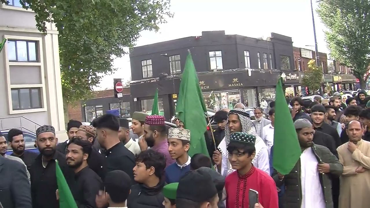 Eid Milad Un Nabi Jaloos 2022 in Southall, London UK Part 1