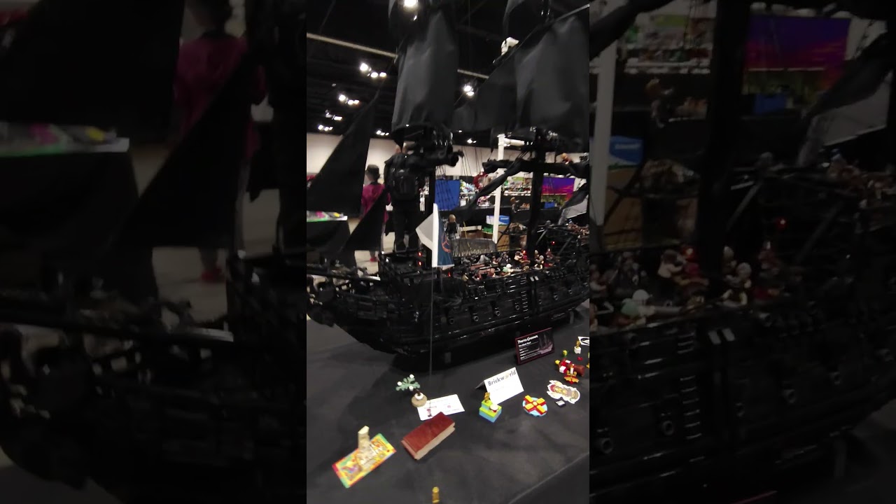 Black Pearl Lego MOC at Brickworld Chicago 2025! #lego #blackpearl #legomoc #brickworld #legodisplay