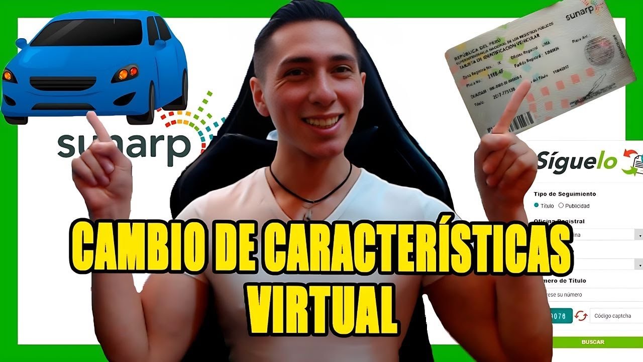 CAMBIO DE CARACTER&Iacute;STICAS VEHICULAR sunarp VIRTUAL 2024 - TUTORIAL *Paso a Paso* 🚀