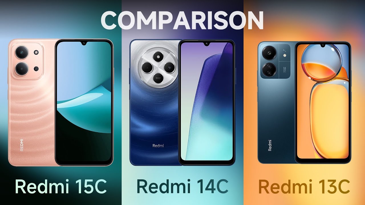 Comparison: Redmi 15C vs Redmi 14C vs Redmi 13C