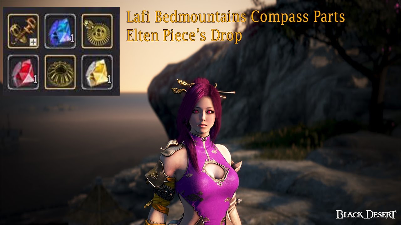 BDO Elten piece drop, Lafi Bedmountain's Compass Parts No Edit