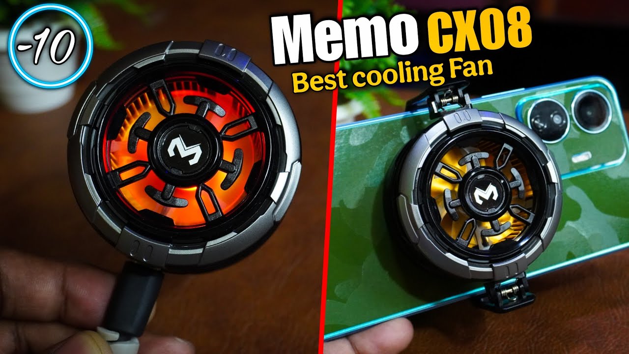 Best Mobile Cooler for Gaming || Memo CX08 Full Review || Fact in Tech || Best RGB Gaming Cooler Fan