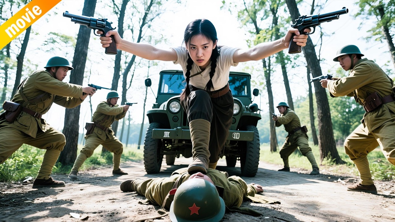 最狠美人計！日軍調戲花姑娘瞬間，她掀裙抽槍殲滅一隊！ ⚔️  抗日  MMA | Kung Fu  | 功夫 | 战争 | 特种兵