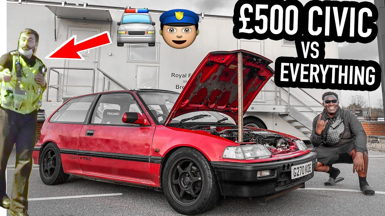 *500 фунтов стерлингов* HONDA CIVIC против C63s AMG!! 😳🙉👮🏼