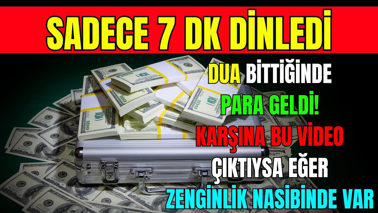 SADECE DİNLEDİ, DUA BİTİNCE RIZIK AÇILDI; BU VİDEO KARŞINA GELDİYSE BOLLUK KADERİNDE YAZILIDIR!!!